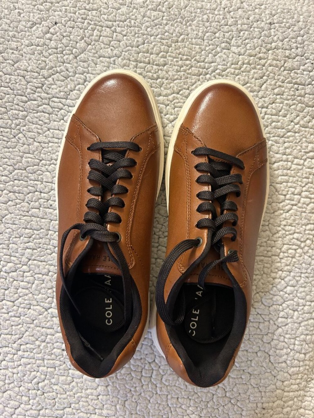 (NWT) Cole Haan -- tan/ ivory, Grand Crosscourt daily sneaker - Picture 2 of 5
